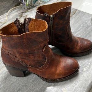 FREEBIRD leather distressed boots.